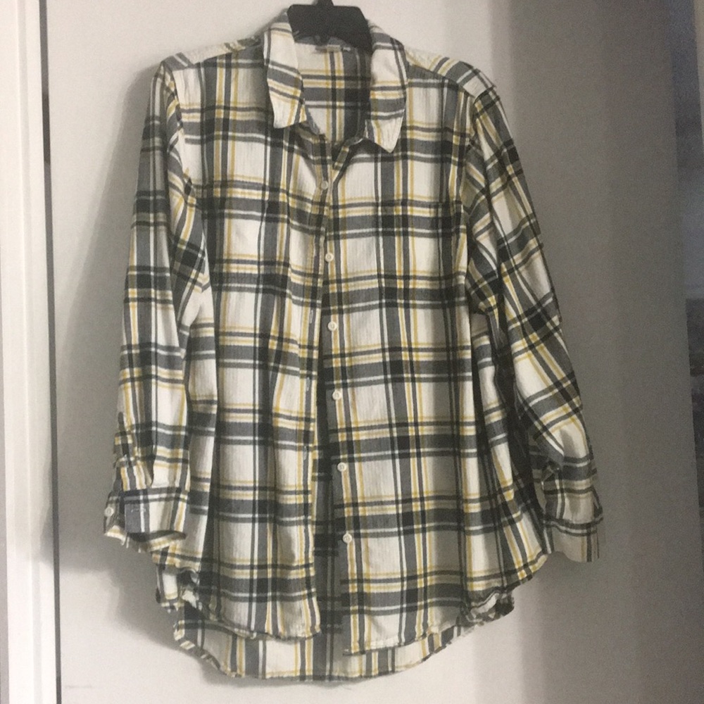 Long Sleeve Plaid T-Shirt
